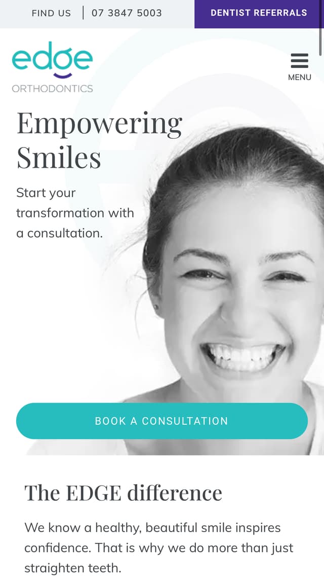 Edge Orthodontics mobile