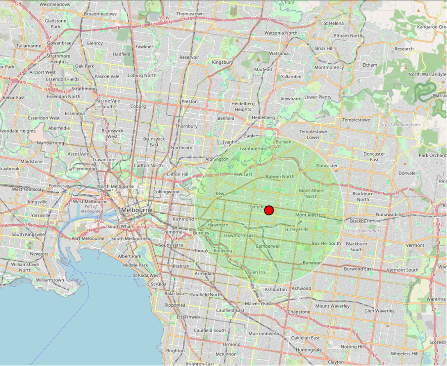 TIO geographic exclusivity map
